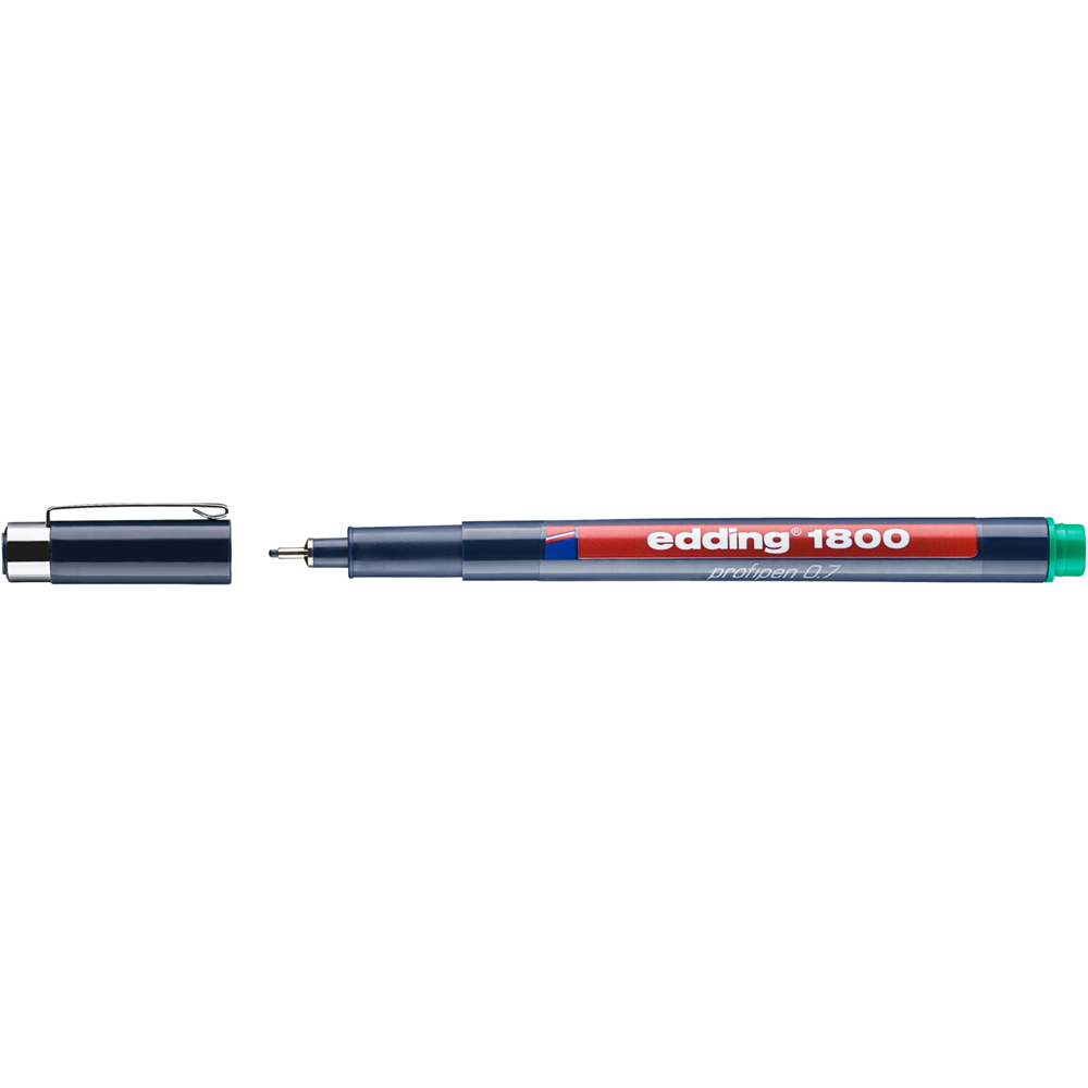 Liner Edding 1800, desen tehnic, varf 0.7 mm, negru Liner Edding 1800, desen tehnic, varf 0.7 mm, negru