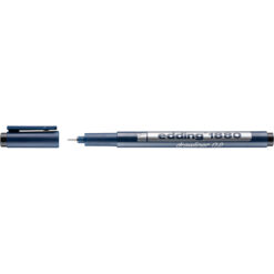 Liner Edding 1880, desen tehnic, varf 0.2 mm, negru