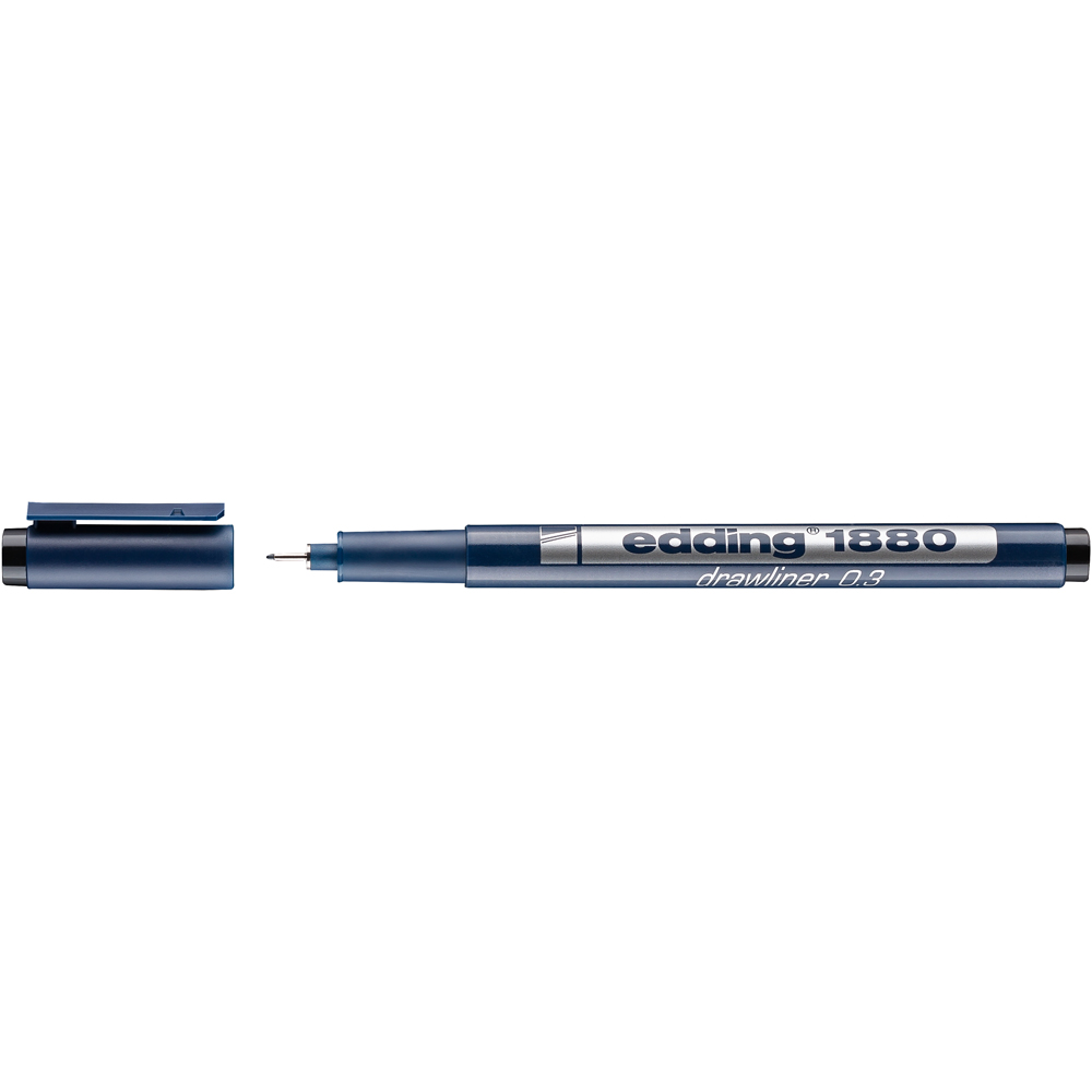 Liner Edding 1880, desen tehnic, varf 0.3 mm, negru Liner Edding 1880, desen tehnic, varf 0.3 mm, negru