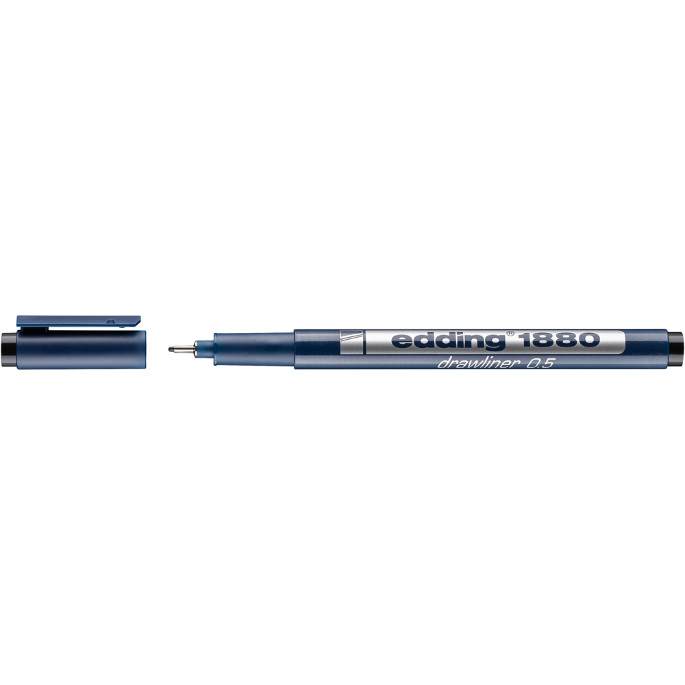 Liner Edding 1880, desen tehnic, varf 0.5 mm, negru Liner Edding 1880, desen tehnic, varf 0.5 mm, negru