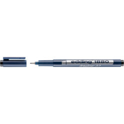 Liner Edding 1880, desen tehnic, varf 0.7 mm, negru