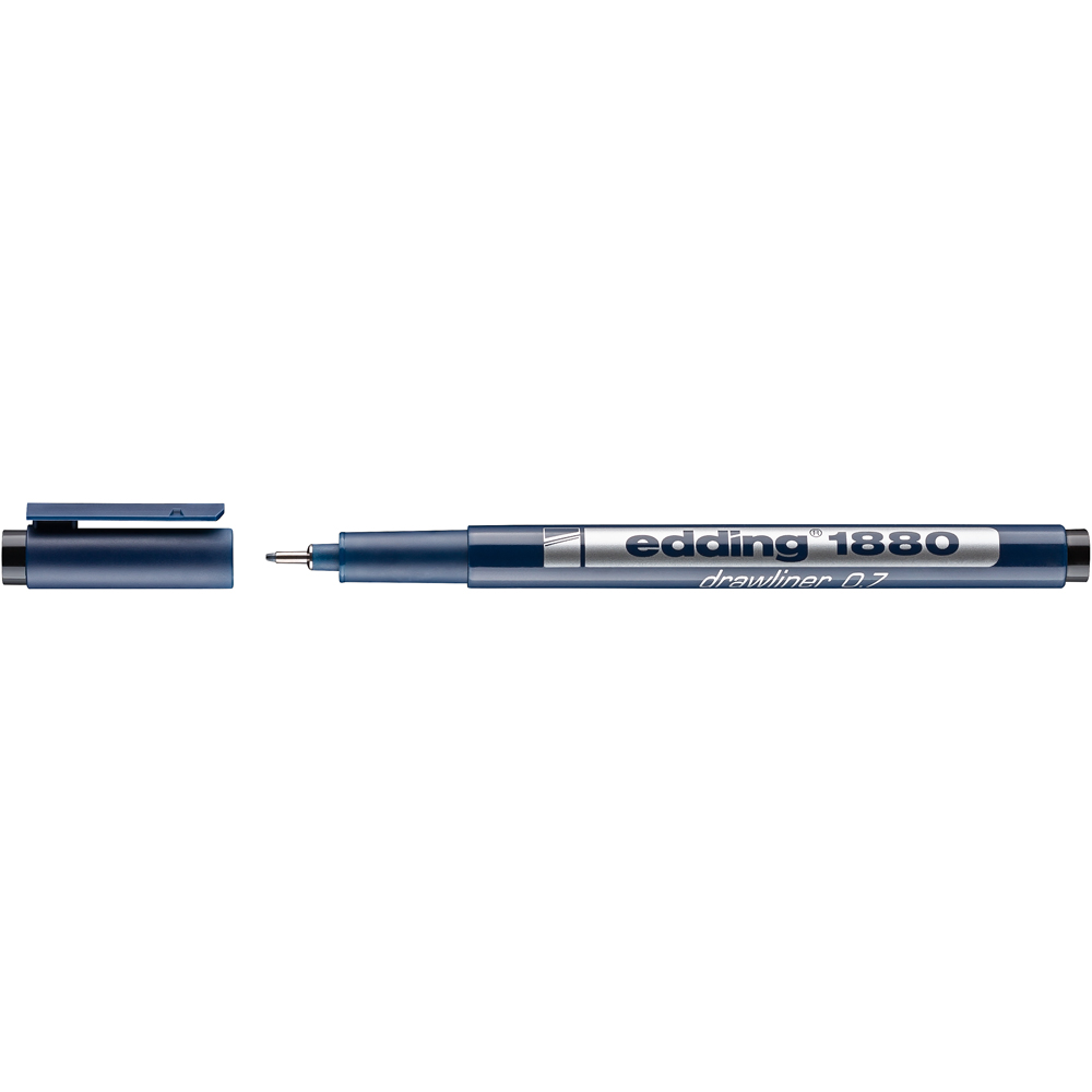 Liner Edding 1880, desen tehnic, varf 0.7 mm, negru Liner Edding 1880, desen tehnic, varf 0.7 mm, negru