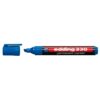 Marker permanent Edding 330, corp plastic, varf retezat, 1-5 mm, albastru