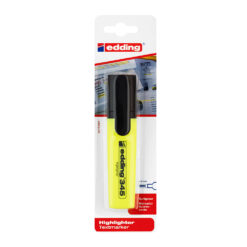 Textmarker Edding 345, varf retezat, 2-5 mm, galben, blister