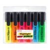 Textmarker Edding 345, varf retezat 2-5 mm, 6 bucati/set