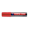 Marker permanent Edding 390, corp plastic, varf retezat 4-12 mm, rosu Marker permanent Edding 390, corp plastic, varf retezat 4-12 mm, rosu