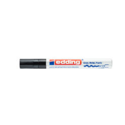 Marker Edding 750, diverse suprafete, nepermanent, varf rotund 2 mm, negru