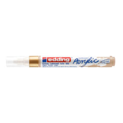 Marker acrilic Edding 5100, varf 2-3 mm, auriu