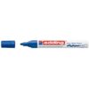 Marker permanent Edding 750, cu vopsea, corp metalic, varf rotund, 2-2-4 mm, albastru