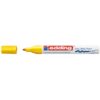 Marker permanent Edding 750, cu vopsea, corp metalic, alb, varf rotund, 2-2-4 mm, galben Marker permanent Edding 750, cu vopsea, corp metalic, alb, varf rotund, 2-2-4 mm, galben