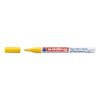 Marker permanent Edding 751 cu vopsea, corp metalic, varf rotund, 1-2 mm, galben
