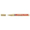 Marker permanent, Edding 780, cu vopsea, corp aluminiu, varf rotund, 0.8 mm, auriu