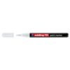 Marker permanent Edding 791, cu vopsea, corp plastic, varf rotund , 1-2 mm, alb
