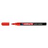 Marker permanent Edding 791, cu vopsea, corp plastic, varf rotund , 1-2 mm, rosu
