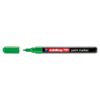 Marker permanent Edding 791, cu vopsea, corp plastic, varf rotund , 1-2 mm, verde