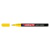 Marker permanent Edding 791, cu vopsea, corp plastic, varf rotund , 1-2 mm, galben
