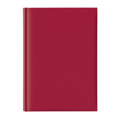 Agenda nedatata A5, hartie offset alb, coperta rosie