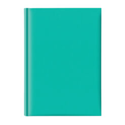 Agenda nedatata A5, hartie offset alb, coperta turquoise