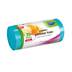 Sac menajer Epack Multitop 35 l, albastru, 30 saci/rola