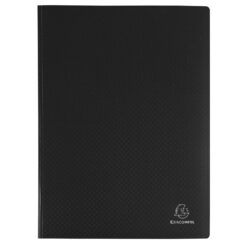 Mapa prezentare Exacompta, coperta, 60 file, A4, 24x32 cm, negru