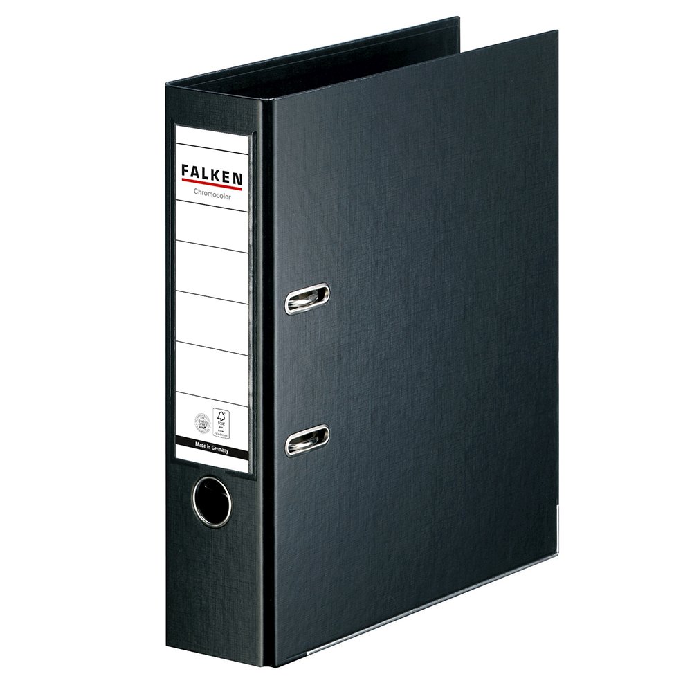 Biblioraft Falken Chromocolor, 80 mm, negru Biblioraft Falken Chromocolor, 80 mm, negru