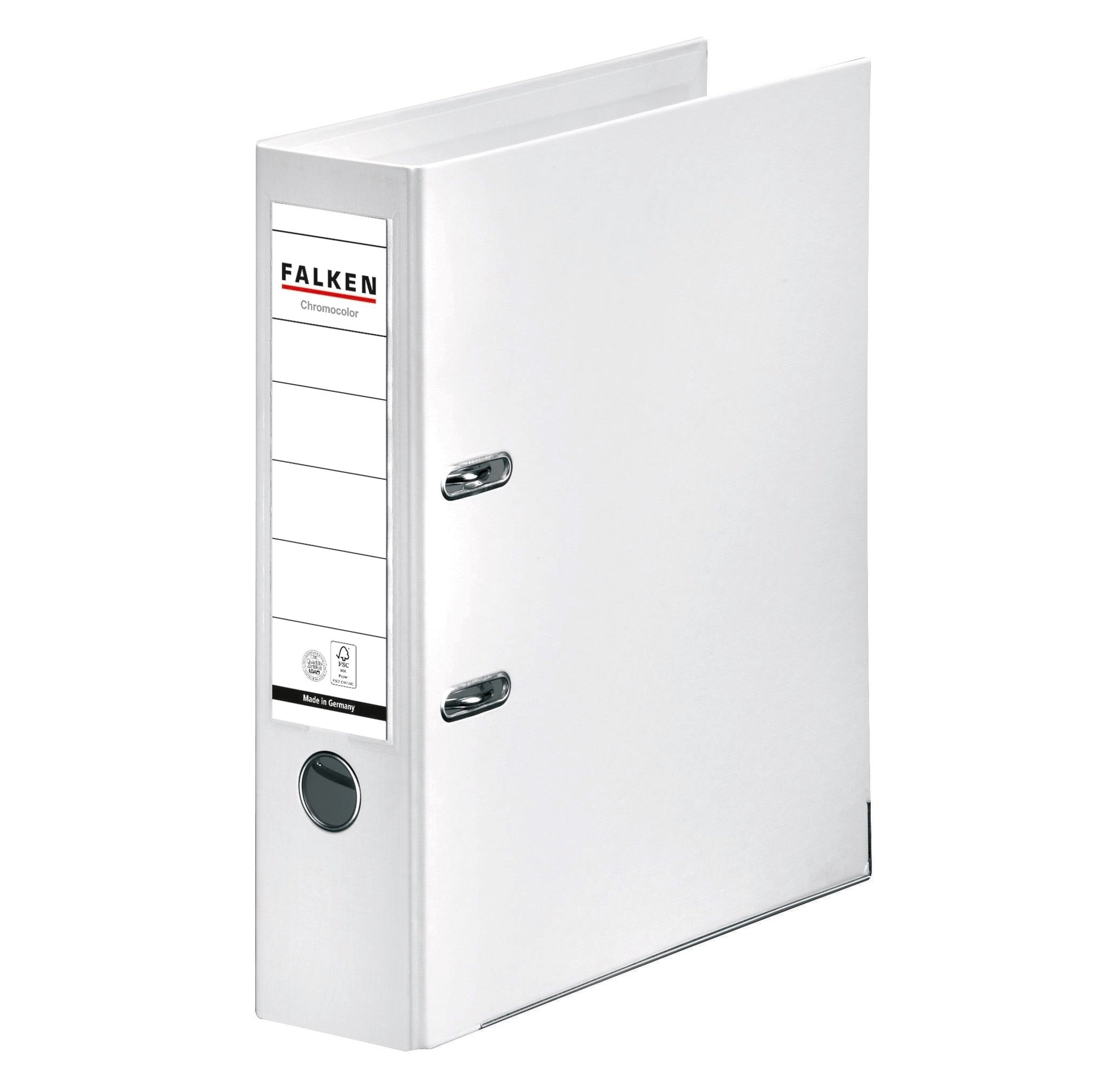 Biblioraft Falken Chromocolor, 80 mm, alb Biblioraft Falken Chromocolor, 80 mm, alb