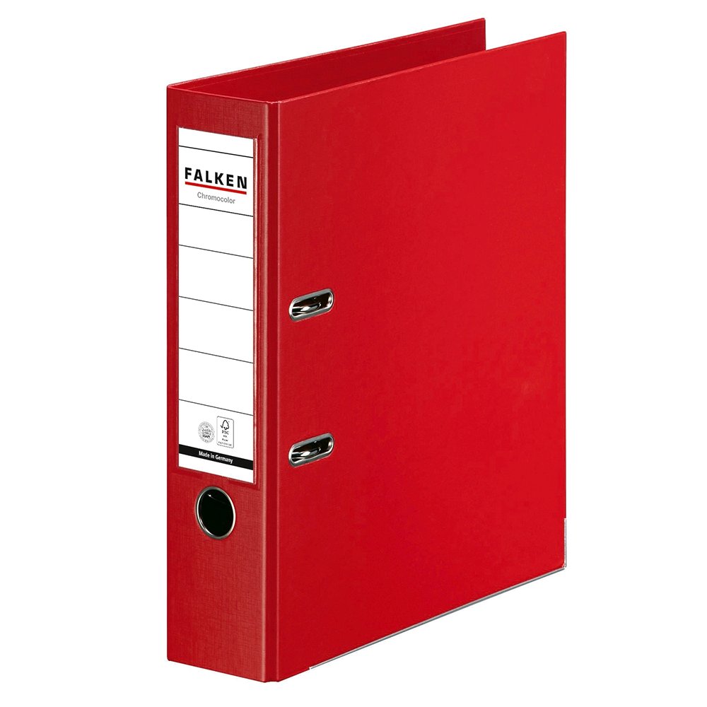 Biblioraft Falken Chromocolor, 80 mm, rosu Biblioraft Falken Chromocolor, 80 mm, rosu