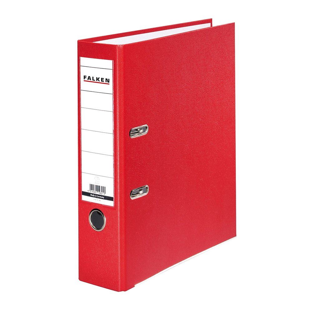 Biblioraft Falken plastifiat, 80 mm, rosu Biblioraft Falken plastifiat, 80 mm, rosu