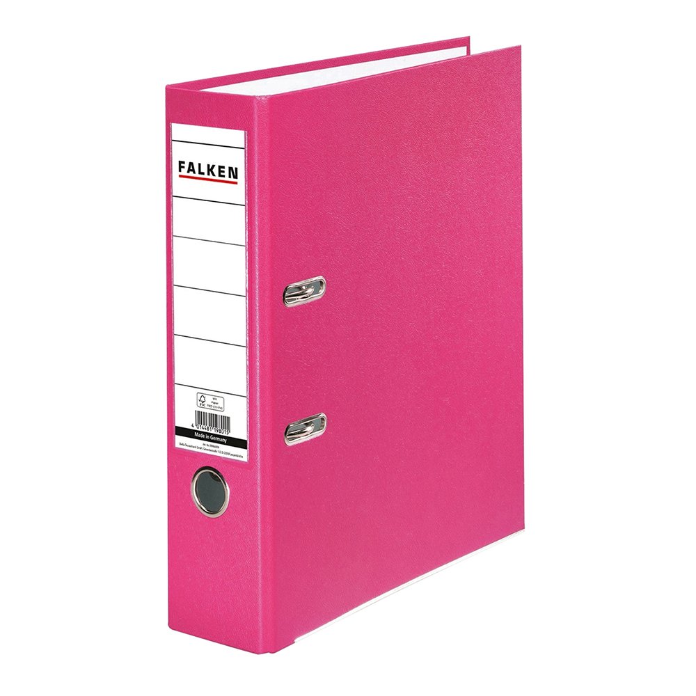 Biblioraft Falken plastifiat, 80 mm, roz Biblioraft Falken plastifiat, 80 mm, roz