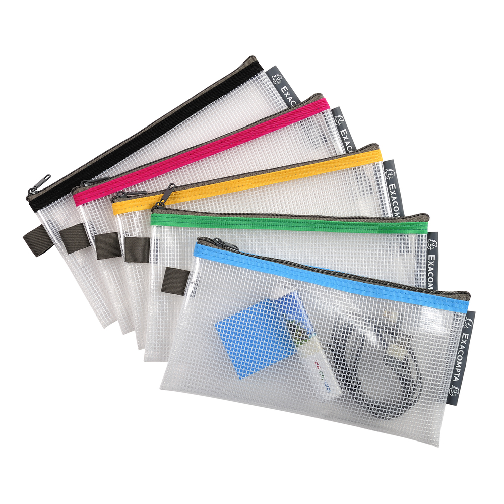 Mapa protectie, inchidere fermoar, DL, 10x31 cm, transparent Mapa protectie, inchidere fermoar, DL, 10x31 cm, transparent