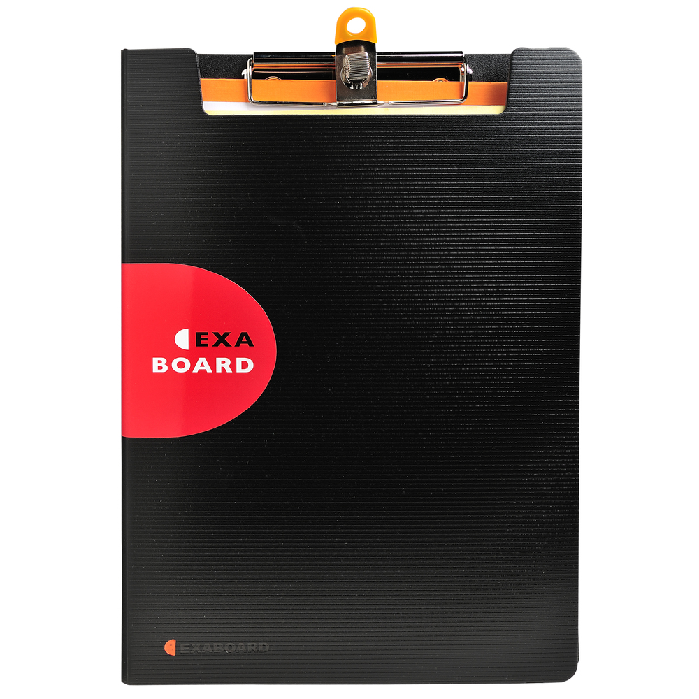 Clipboard dublu Exacompta, cu buzunar interior si elastic PP, A4, negru Clipboard dublu Exacompta, cu buzunar interior si elastic PP, A4, negru