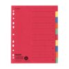 Separatoare carton 240x297 index color 230g 10 bucati/set, A4, rezistente
