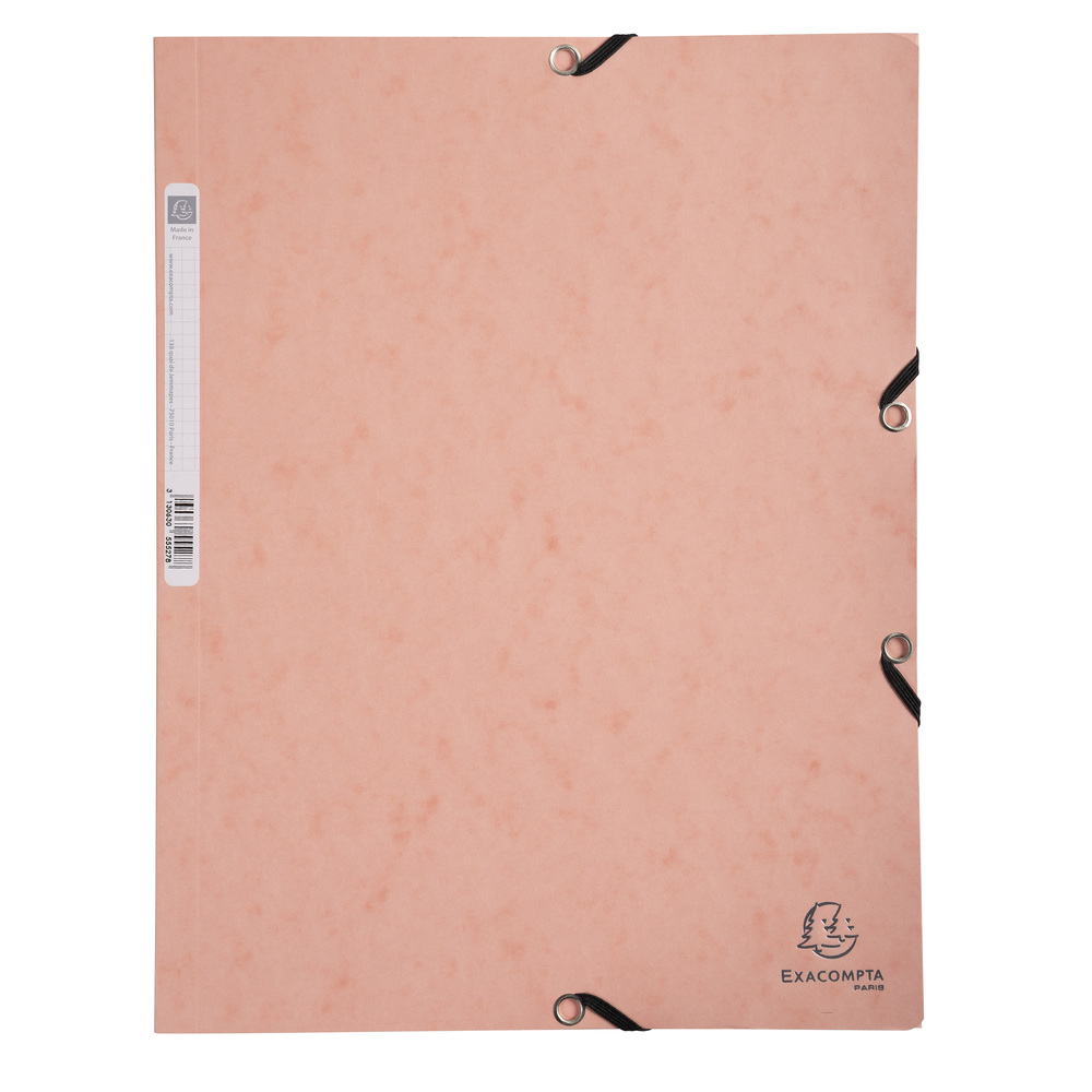 Dosar plic Exacompta Aquarel, A4, carton, inchidere elastic, coral Dosar plic Exacompta Aquarel, A4, carton, inchidere elastic, coral
