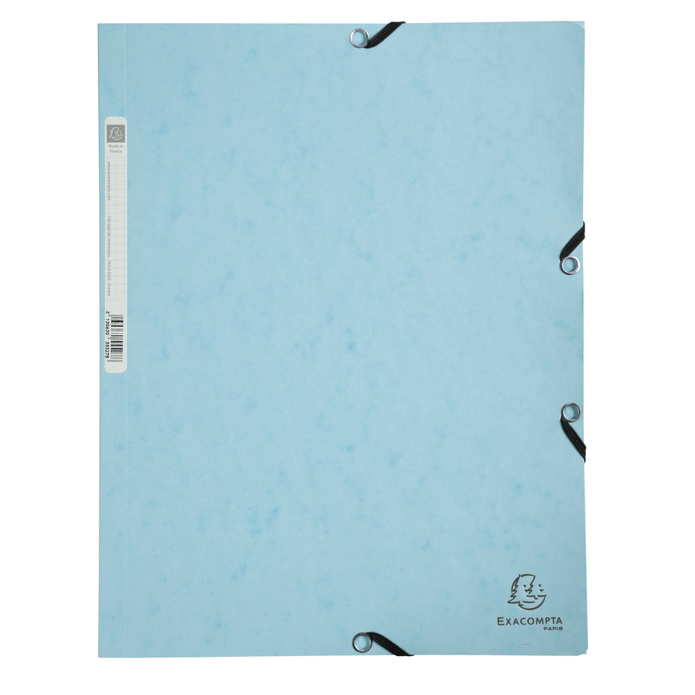 Dosar plic Exacompta Aquarel, A4, carton, inchidere elastic, albastru Dosar plic Exacompta Aquarel, A4, carton, inchidere elastic, albastru