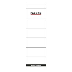 Etichete Falken autoadezive, pentru bibliorafturi,  60 x 190 mm, alb