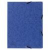 Dosar plic cu elastic Exacompta, carton, albastru