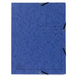 Dosar plic cu elastic Exacompta, carton, albastru