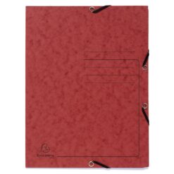 Dosar plic cu elastic Exacompta, carton, rosu