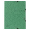 Dosar plic cu elastic Exacompta, carton, verde Dosar plic cu elastic Exacompta, carton, verde