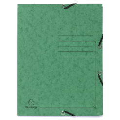 Dosar plic cu elastic Exacompta, carton, verde