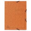 Dosar plic cu elastic Exacompta, carton, portocaliu