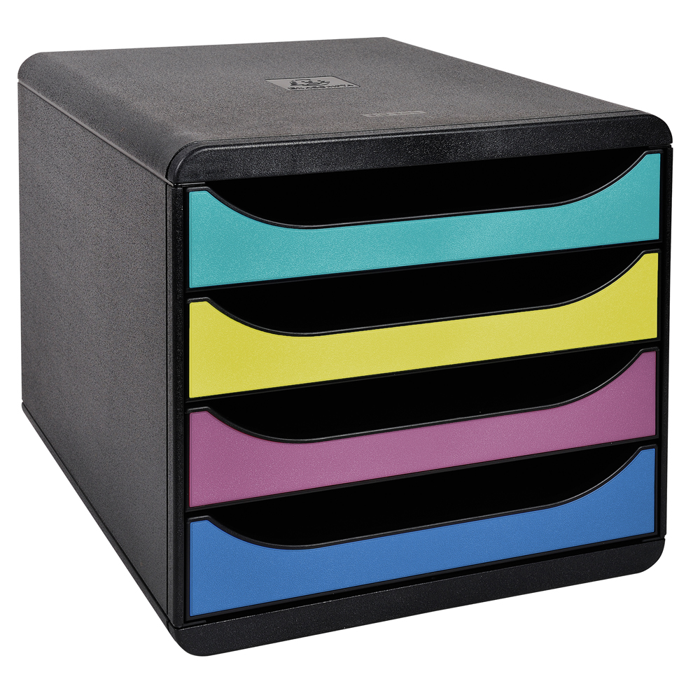 Organizator Exacompta Forever, 4 sertare, 347x278x267 mm, negru Organizator Exacompta Forever, 4 sertare, 347x278x267 mm, negru