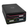 Organizator Exacompta, 3 sertare, 347x278x130 mm, negru Organizator Exacompta, 3 sertare, 347x278x130 mm, negru