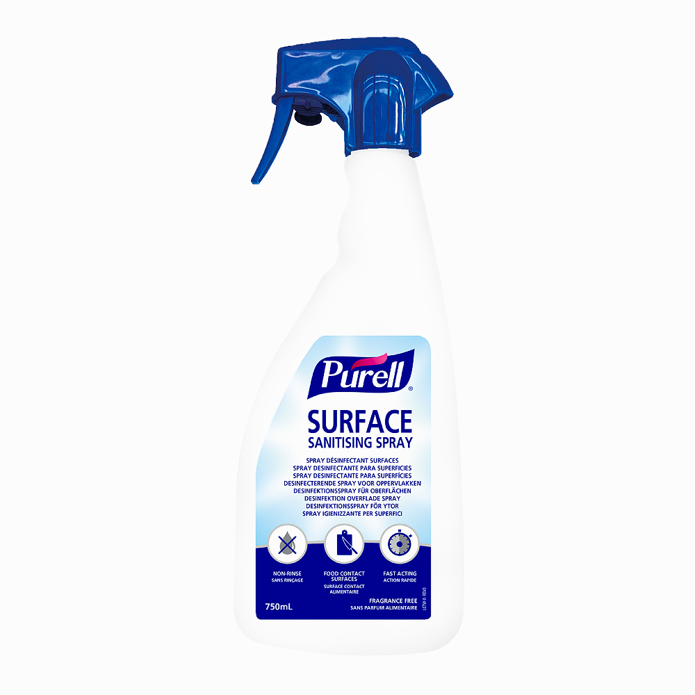 Spray dezinfectant Purell, pentru suprafete, 750 ml Spray dezinfectant Purell, pentru suprafete, 750 ml