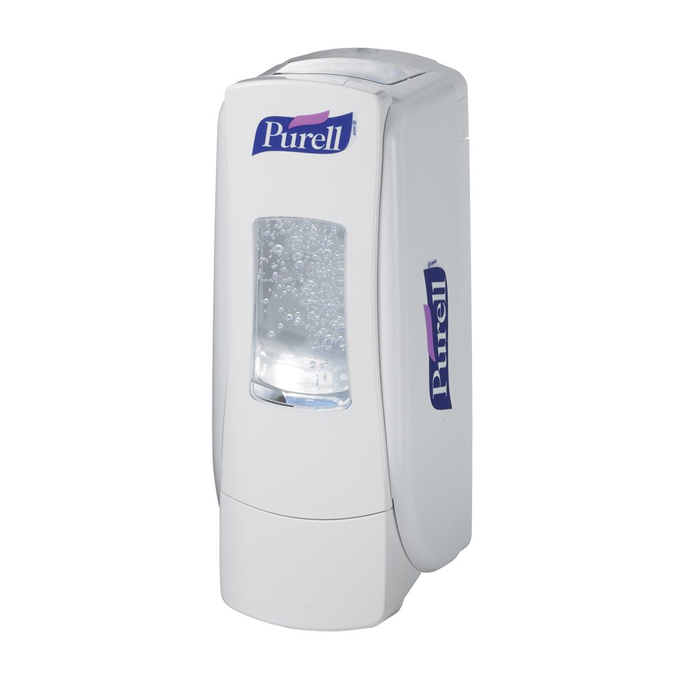 Dispenser Purell, ADX, manual, pentru gel dezinfectant, 700 ml, alb Dispenser Purell, ADX, manual, pentru gel dezinfectant, 700 ml, alb