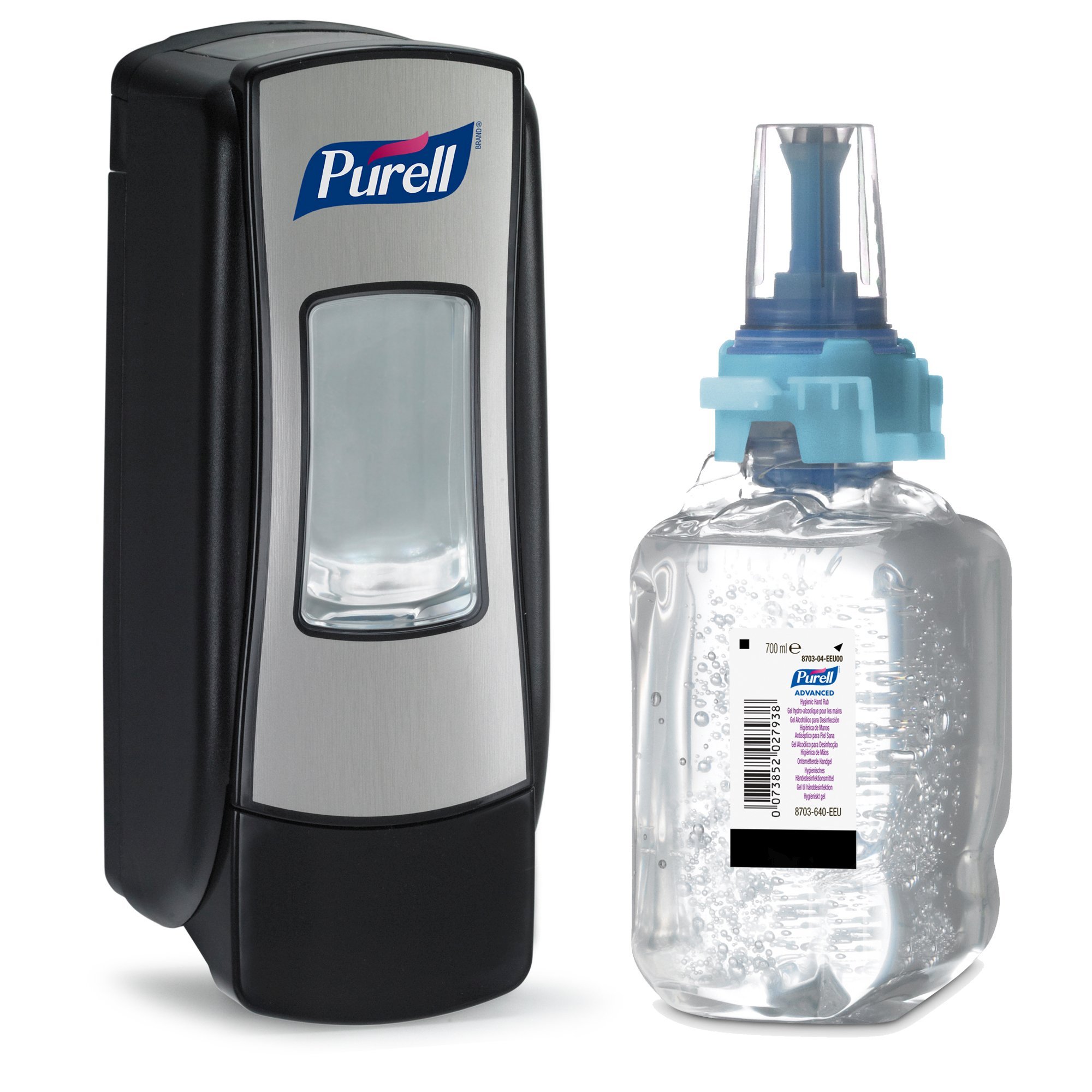Dispenser Purell ADX 7, crom/negru, capacitate 700 ml Dispenser Purell ADX 7, crom/negru, capacitate 700 ml