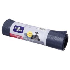 Saci menajeri, 240 litri, negru, 10 bucati/rola