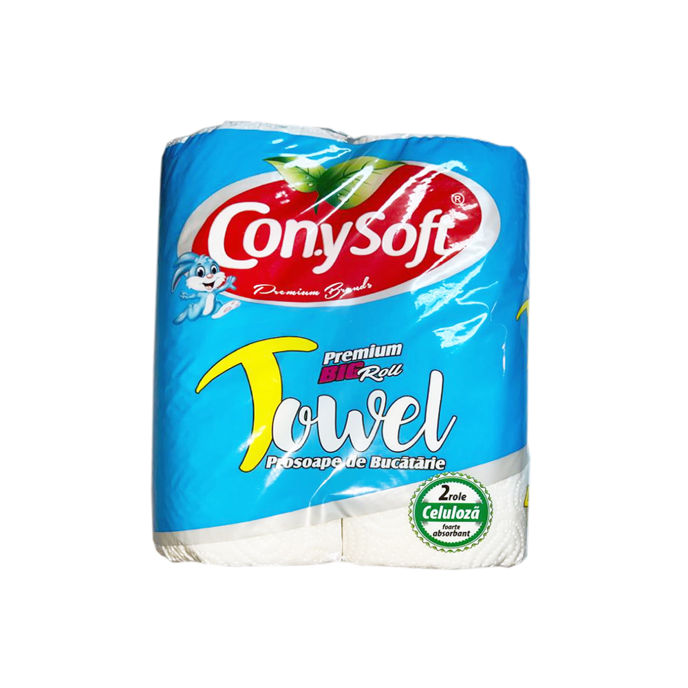 Prosop bucatarie Cony, 2 straturi, 2 role/set Prosop bucatarie Cony, 2 straturi, 2 role/set