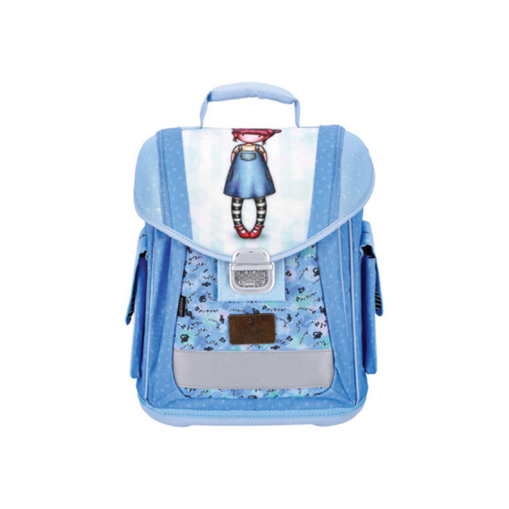 Ghiozdan Gorjuss Santoro ergonomic, solid, catarama metalica, 25 L, aspect stralucitor, Where Am I Ghiozdan Gorjuss Santoro ergonomic, solid, catarama metalica, 25 L, aspect stralucitor, Where Am I