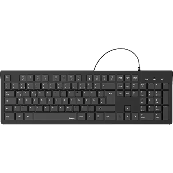 Tastatura cu fir HAMA, KC-200 USB, negru Tastatura cu fir HAMA, KC-200 USB, negru